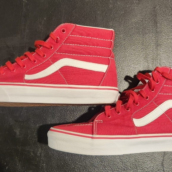 Men Vans SK8-Hi Canvas 'Formula One Red' Size 11 - Picture 3 of 7